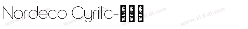 Nordeco Cyrillic字体转换